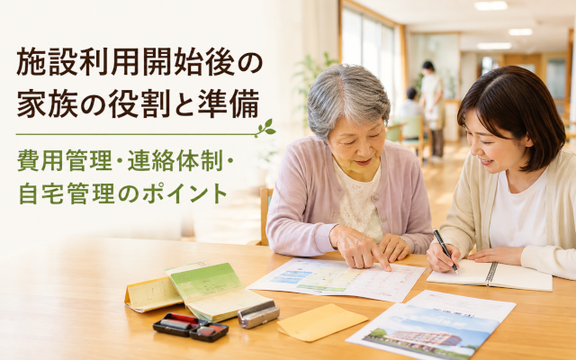 施設利用開始後　家族の役割